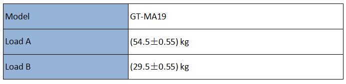 Dynamic strength test load 