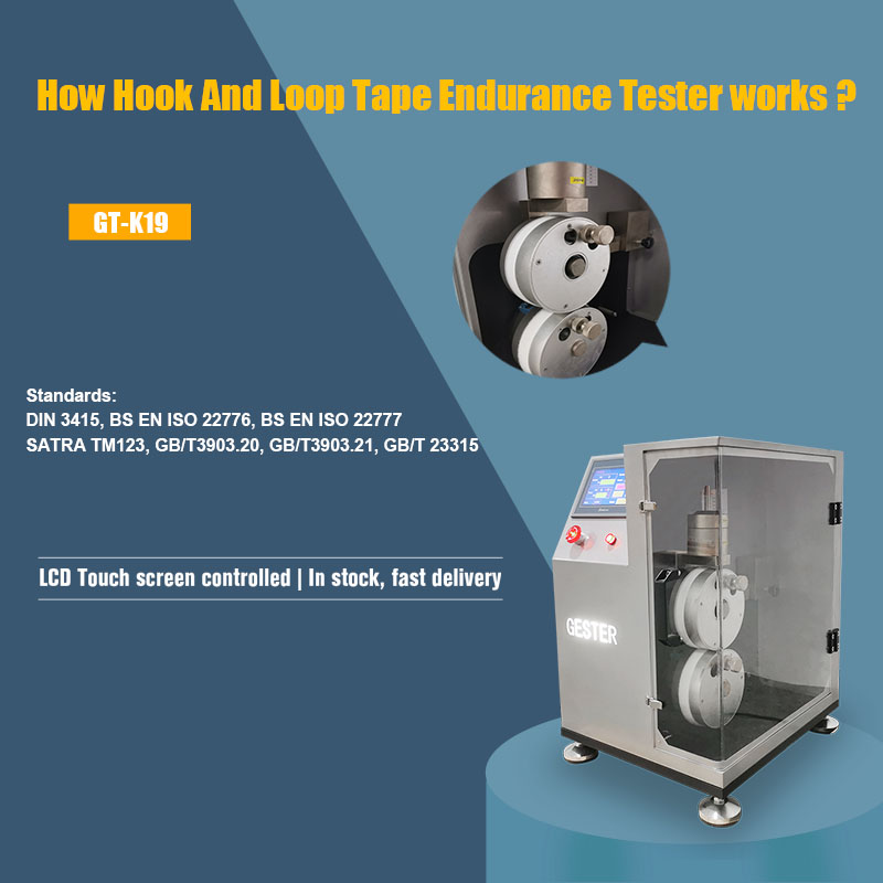 How does the Hook And Loop Tape Endurance Tester work ?