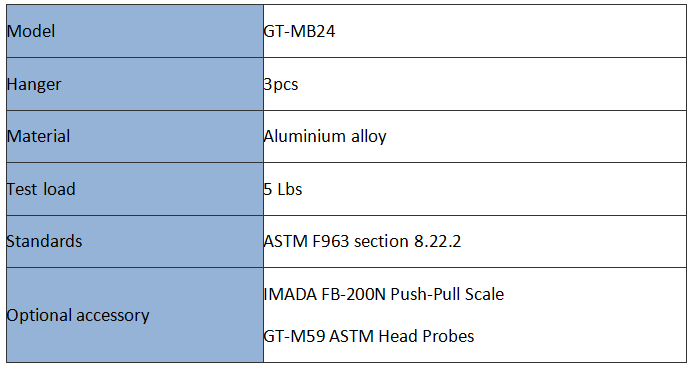 Hook Test Fixture for Cords and Loops