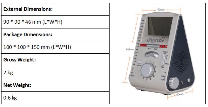 EN 71 Part 1 Electronic metronome 