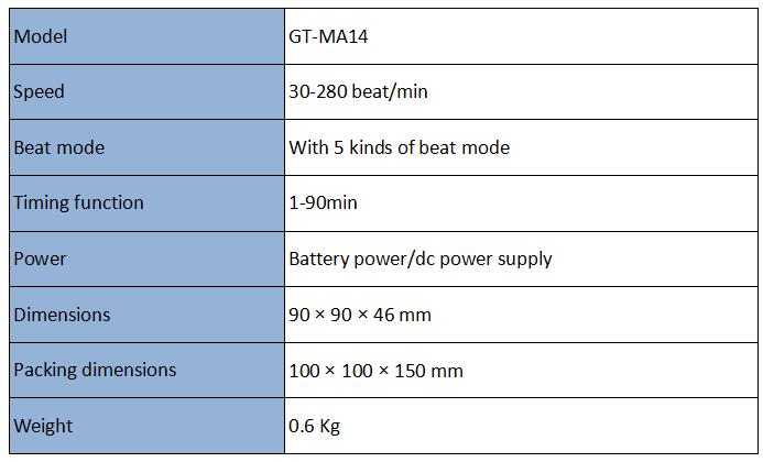 EN 71 Part 1 Electronic metronome 