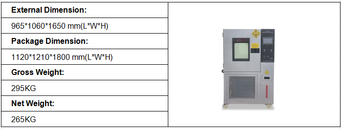 humidity and temperature controlled chamber