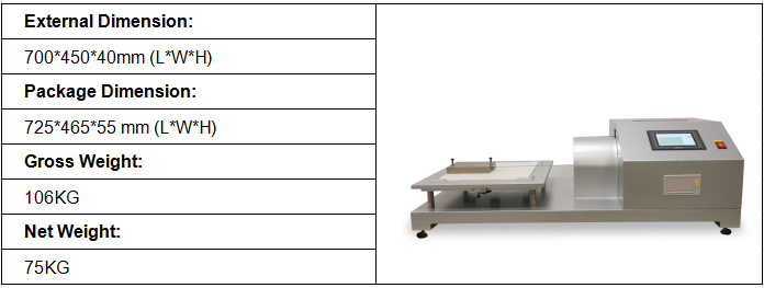 Static Slip Resistance Tester Dimensions GT-KB43