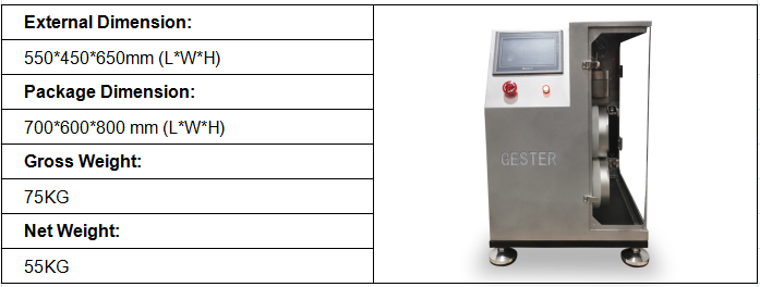 Velcro Fatigue Tester Dimensions