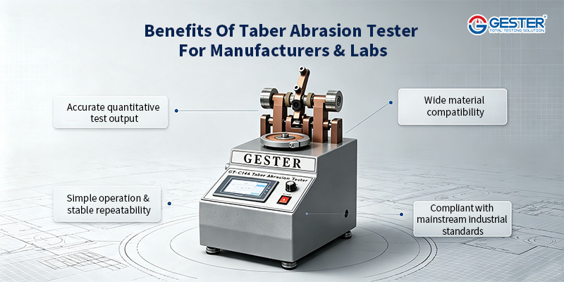 Benefits Of Taber Abrasion Tester For Manufacturers & Labs Benefits Of Taber Abrasion Tester For Manufacturers & Labs