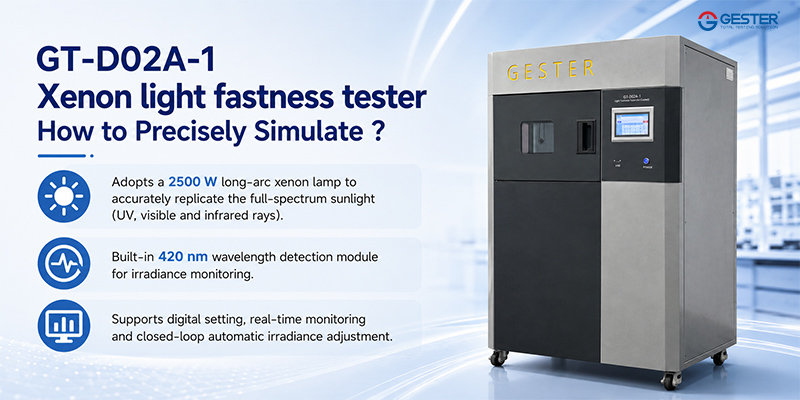 GT-D02A-1 Xenon light fastness tester How to Precisely Simulate
