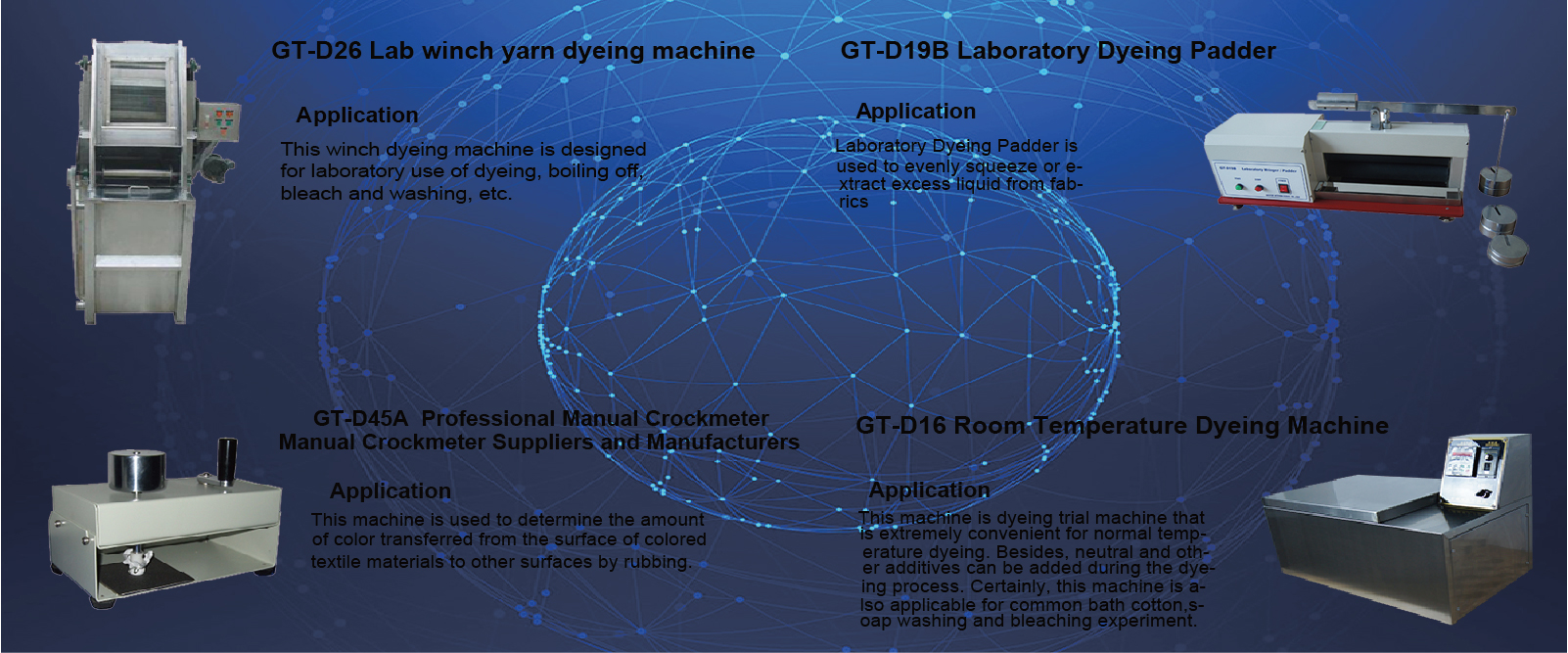 Textile testing equipment