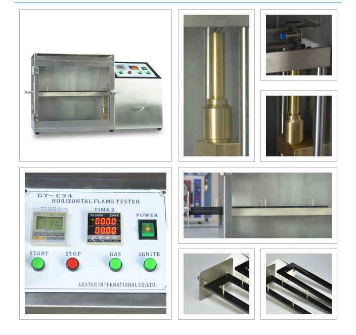 Horizontal Flammability Tester