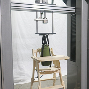 High chair impact testing machine test method